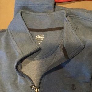 IZod Collared 1/4 Zip-Up Sweatshirt